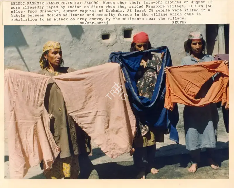 Meraj (Photographer), Del05C: Kashmir: Panzpore, India: 13Aug90, 1990, Contemporary Photograph