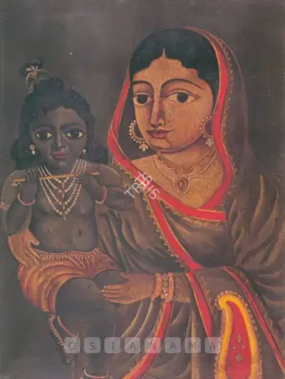 Early Bengal School (Artist), Krishna And Yasodha, Painting