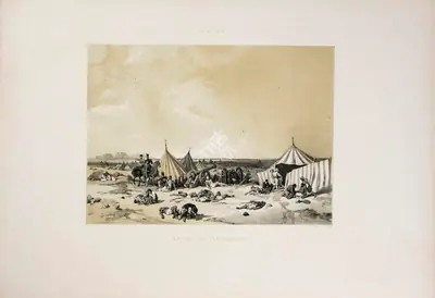 J.D. Hardinge (Lithographer), Battle of Ferozeshah, 1847, Lithograph