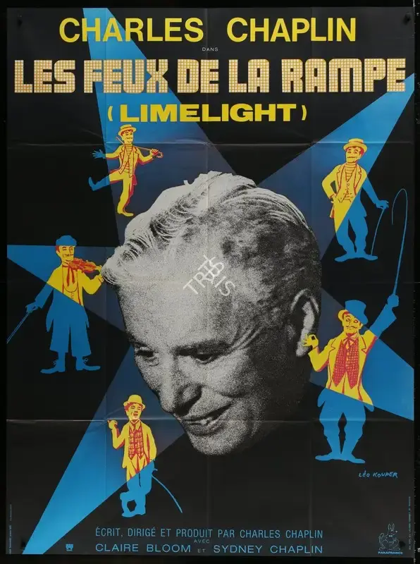 Charlie Chaplin (Producer), Limelight, 1952, Poster