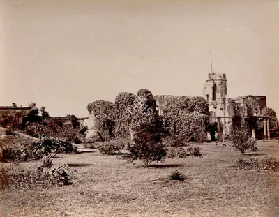 John Edward Sache (Photographer), Residency Ruins, Lucknow, 1864, Antiquarian Photograph