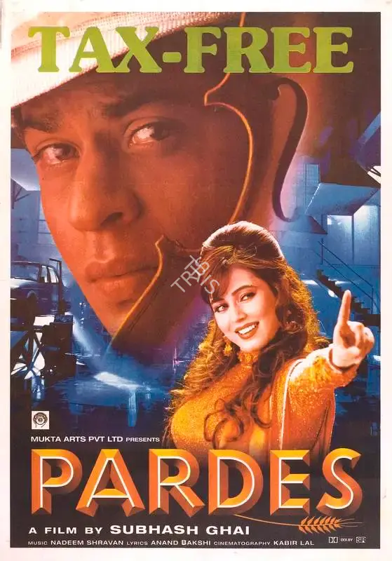 Subhash Ghai (Producer), Pardes, 1997, Full Sheet Poster