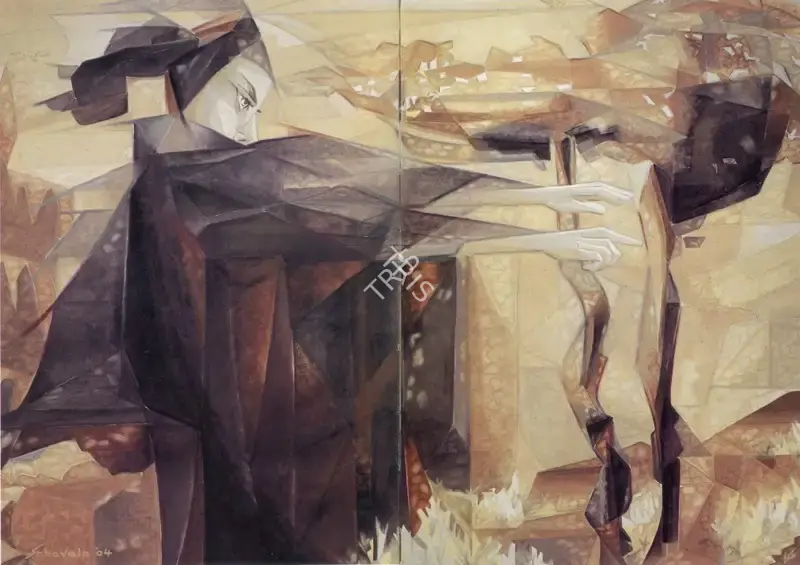 Sabavala, Jehangir (Artist). The Sorcerer- II. Oil/Acrylic on Canvas, 2003 | The Crucible of Painting | Painting | FineArts | 00182441
