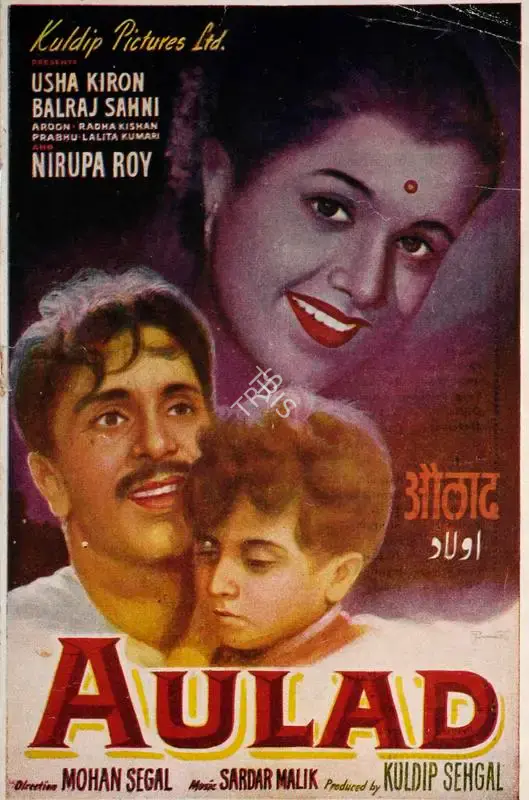 Kuldip Sehgal (Producer), Aulad, 1954, Song-Synopsis Booklet