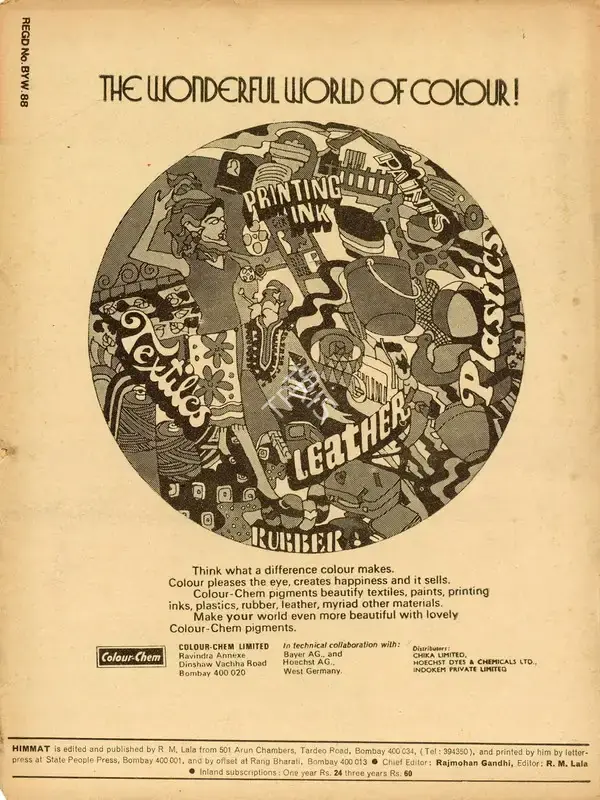 Rajmohan Gandhi (Chief Editor), Himmat, 1975, Magazine
