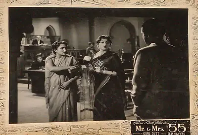 V.K. Murthy (Cinematographer), Mr And Mrs 55, 1955, Lobby Card