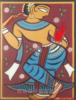 Jamini Roy (Artist), Gopini, Painting