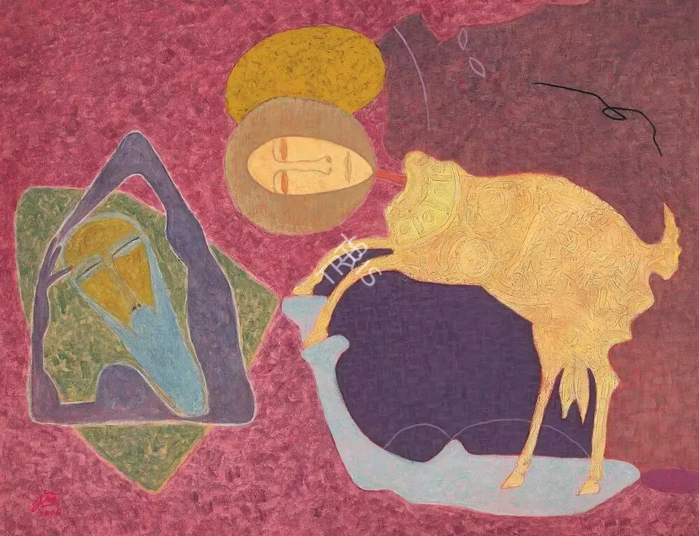 Jai Zharotia (Artist), She Goat, 2006, Painting