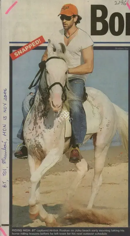 Shantanu Das (Photographer), Riding High, 2006, Newspaper Clipping