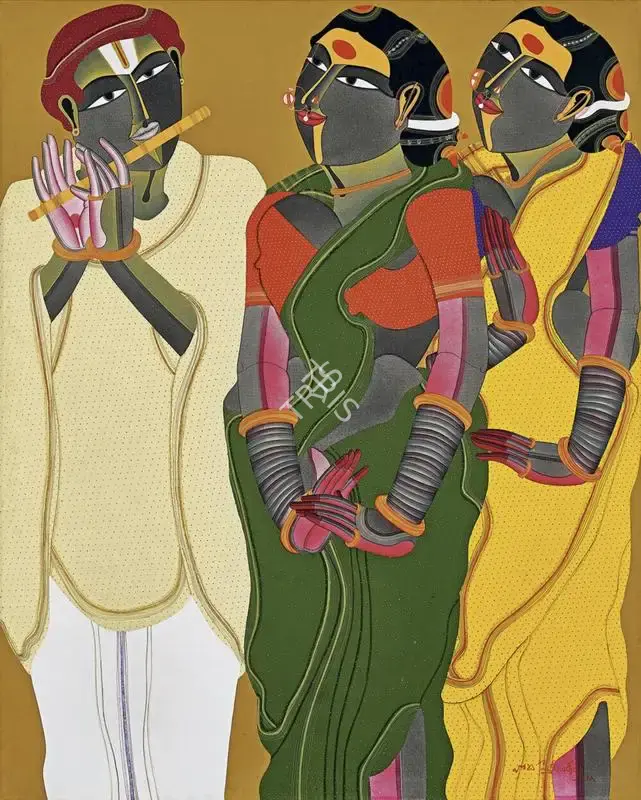 Thota Vaikuntam (Artist), Krishna, 2011, Painting