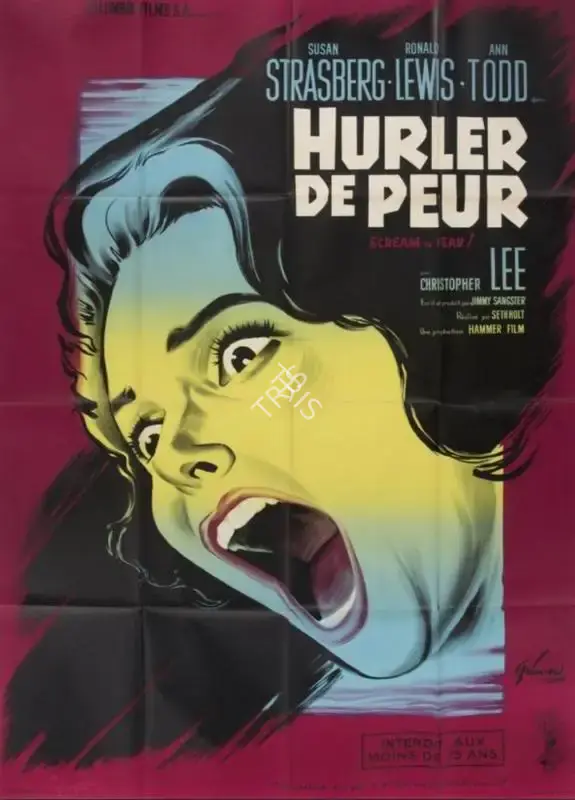 Jimmy Sangster (Producer), Scream of Fear, 1961, Poster