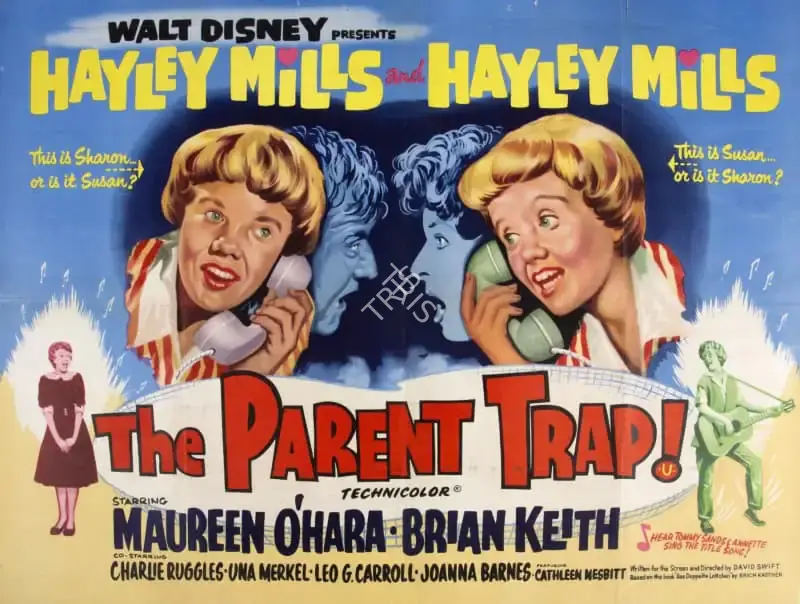 Walt Disney (Producer), The Parent Trap, 1961, Poster
