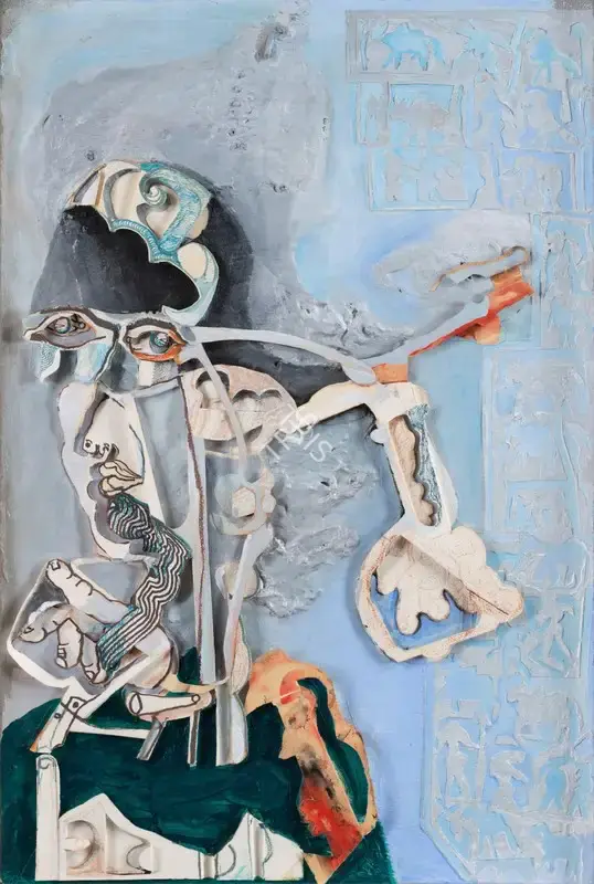 Mohan Samant (Artist), Magician, 1984, Painting