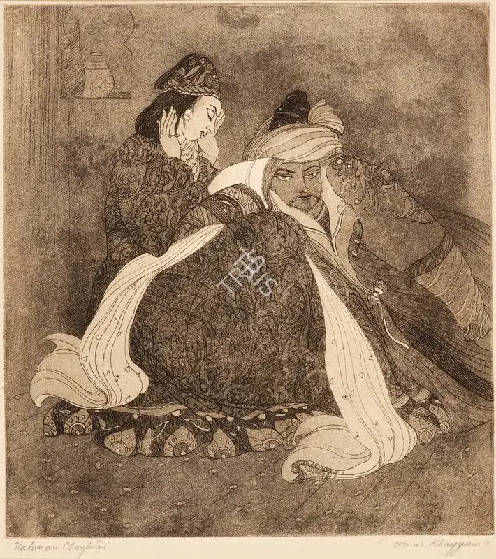 M.A.R. Chughtai (Artist), Omar Khayyam, Graphic Art