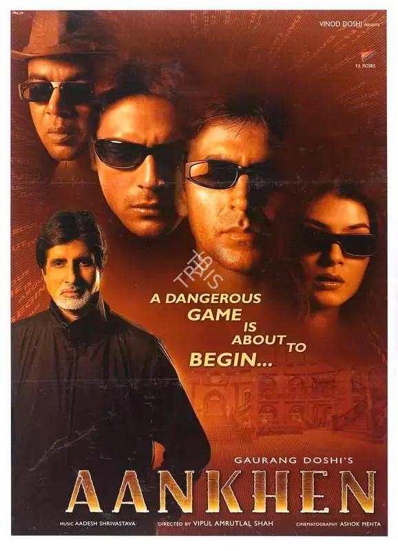 Gaurang Doshi (Producer), Aankhen, 2002, Full Sheet Poster