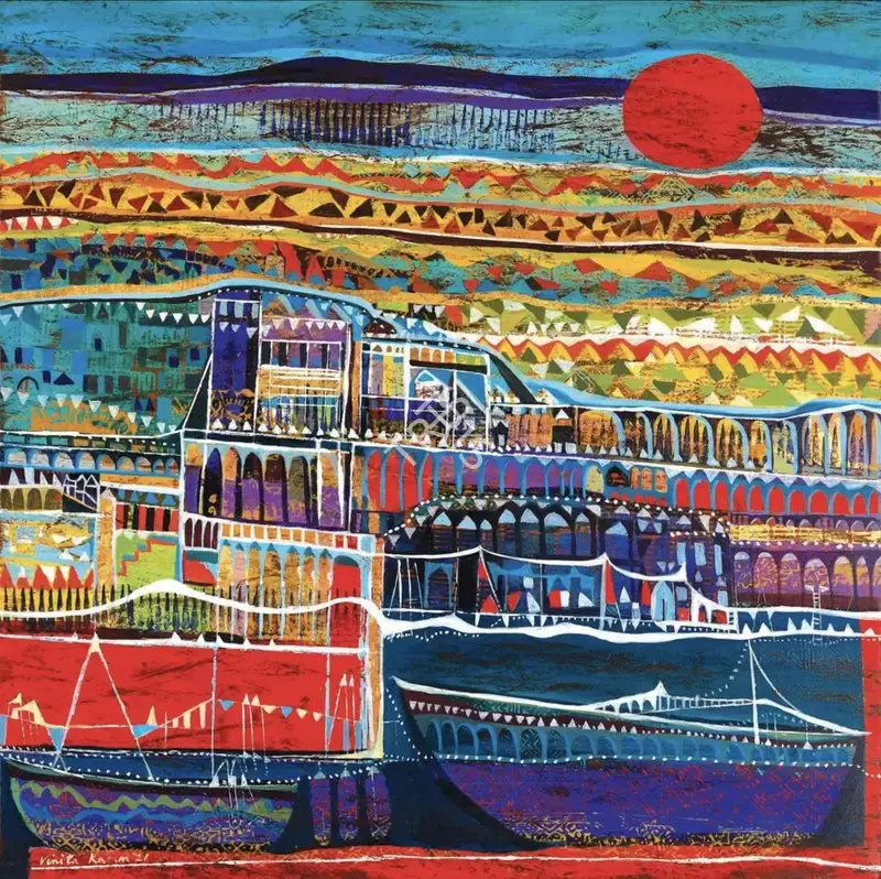 Vinita Karim (Artist), Beautiful Chaos, 2021, Painting