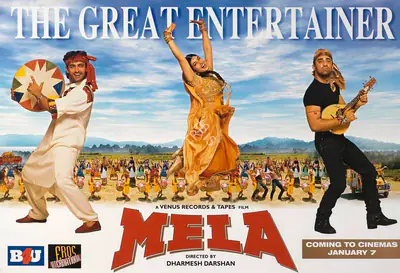 Dharmesh Darshan (Director), Mela, 2000, Full Sheet Poster