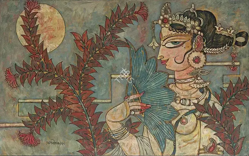 A.A. Almelkar (Artist), Untitled, 1968, Painting