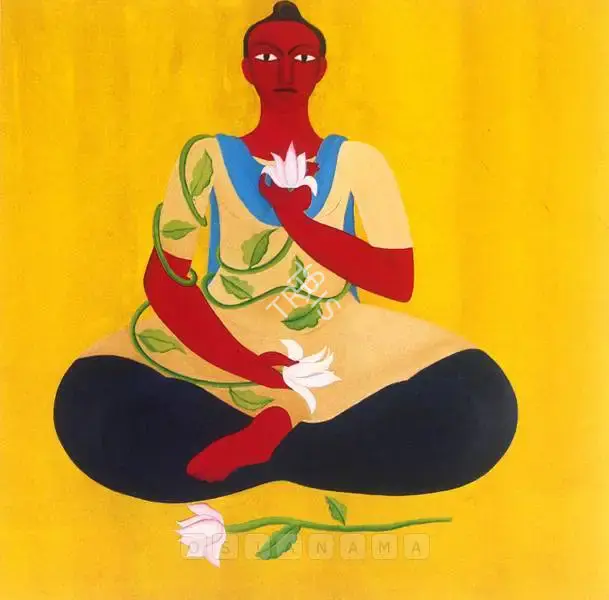 Rodwittiya, Rekha (Artist). The Gardener, 1997 | Painting, Sa.Onl/12.05.05, 2005 · Saffronart