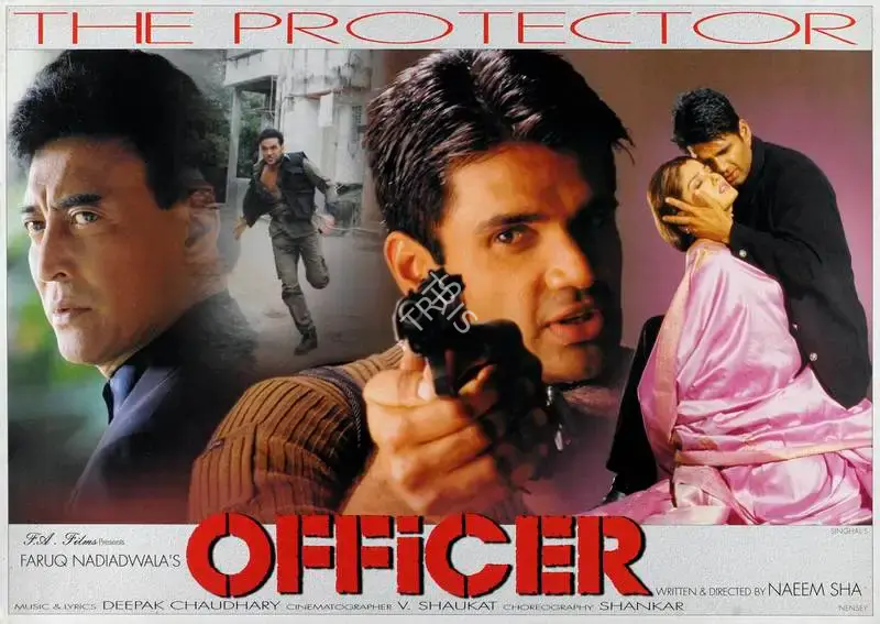Faruq Nadiadwala (Producer), Officer, 2001, Lobby Card