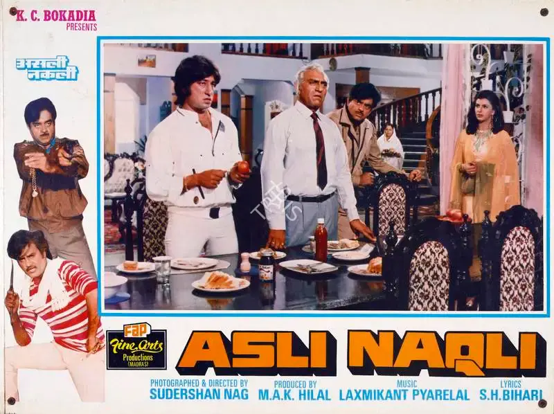 M. A. K. Hilal (Producer), Asli Naqli, 1986, Lobby Card