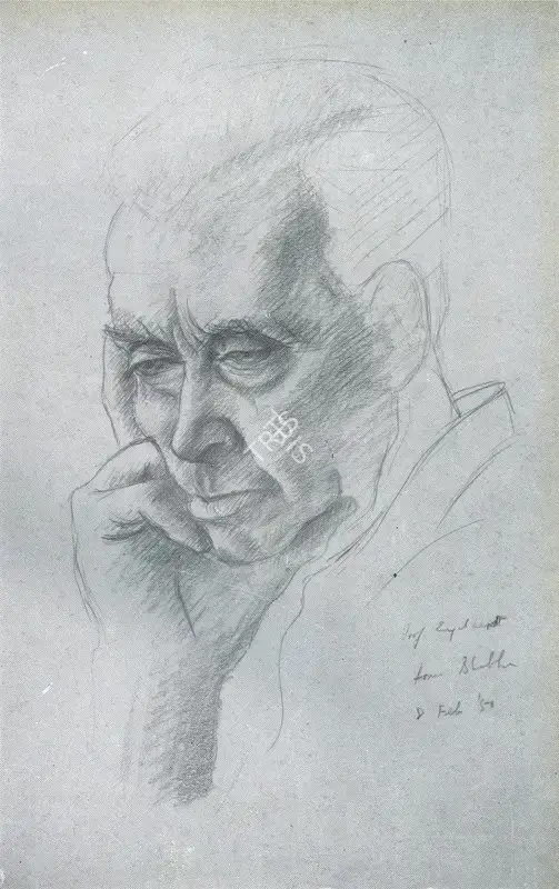 Homi J. Bhabha (Artist), Professor Engelhardt, 1949, Sketch