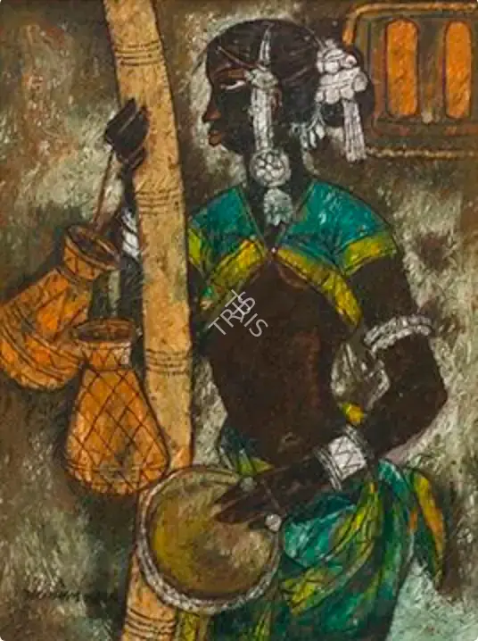 A.A. Almelkar (Artist), Untitled, 1965, Painting