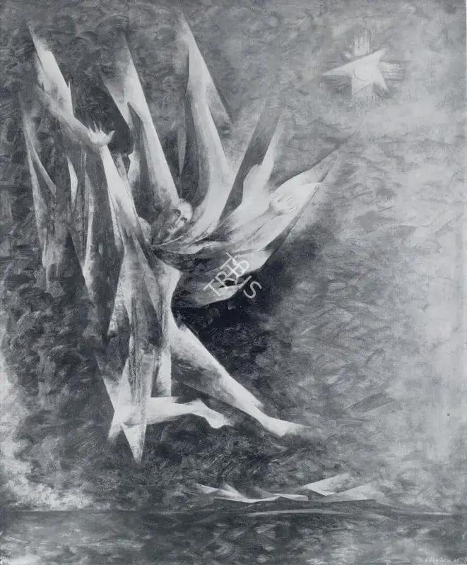 Sabavala, Jehangir (Artist). Icarus. Oil on Canvas, 1965 | Jehangir Sabavala | Painting | FineArts | 00182410