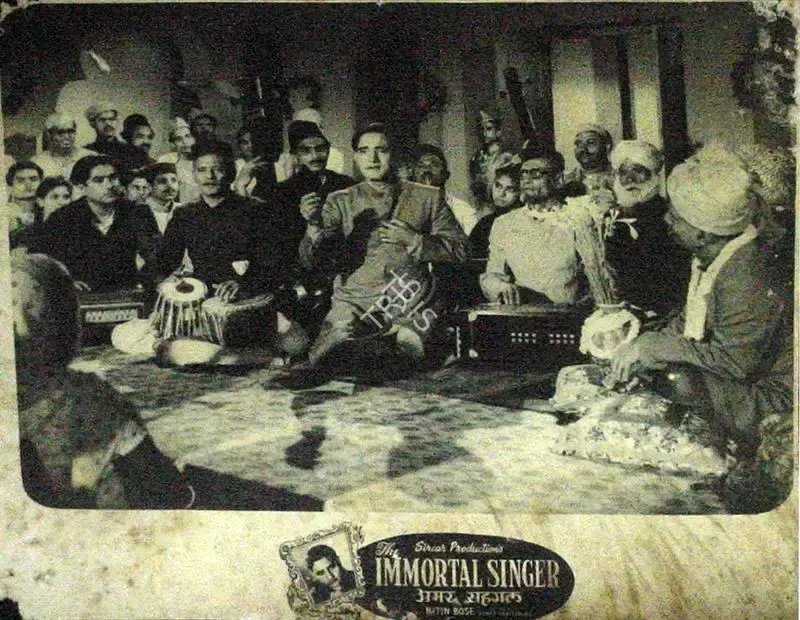 Nitin Bose (Director), Amar Saigal, 1955, Lobby Card