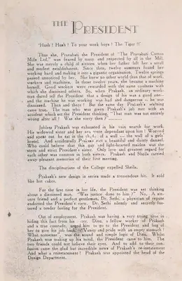 B.N. Sircar (Producer), Badi Bahen, 1937, Song-Synopsis Booklet