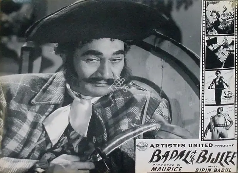 Four Aces (Producer), Badal Aur Bijlee, 1956, Lobby Card
