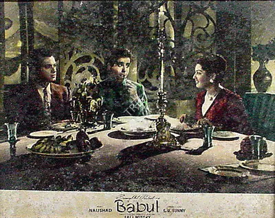 Fali Mistry (Cinematographer), Babul, 1950, Lobby Card