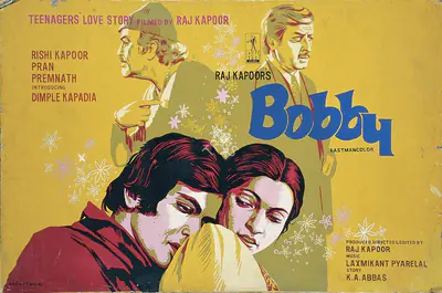 Raj Kapoor (Producer), Bobby, 1973, Showcard