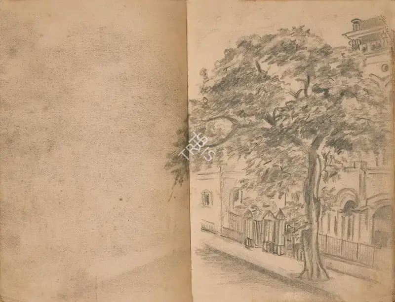 Ganesh Pyne (Artist), A Sketchbook, 1955, Drawing
