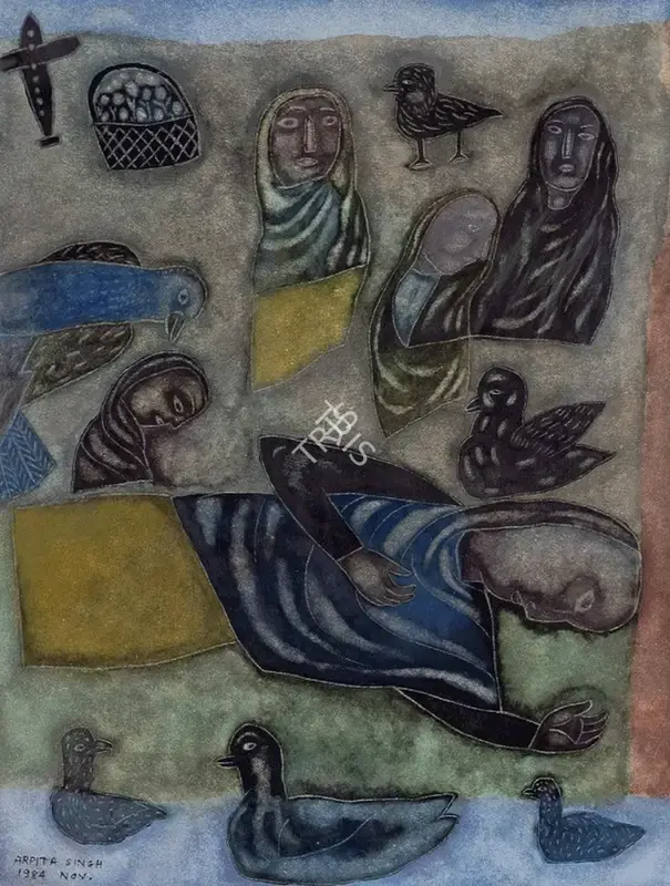 Arpita Singh (Artist), Untitled, 1984, Painting