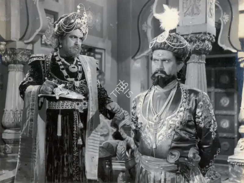 Sohrab Modi (Producer), Raj Hath, 1956, Photographic Still