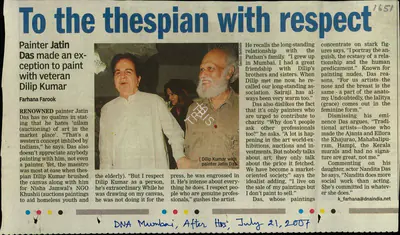 Farhana Farook (Reporter), To the the Spain with respect, 2007, Newspaper Clipping