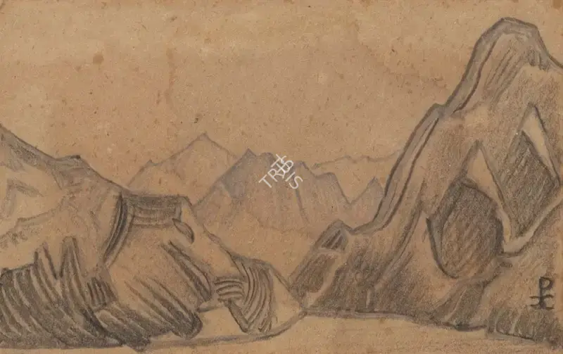 Nicholas Roerich (Artist), Ladak 1940, 1940, Drawing