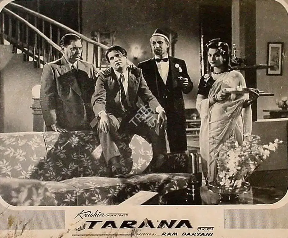 Ram Daryani (Director), Tarana, 1951, Lobby Card