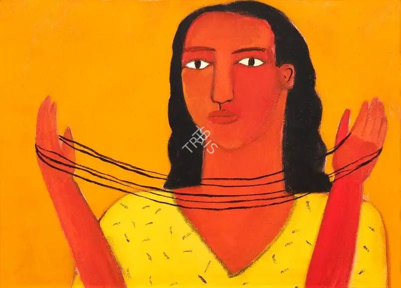 Rekha Rodwittiya (Artist), Telling Stories, 1995, Painting