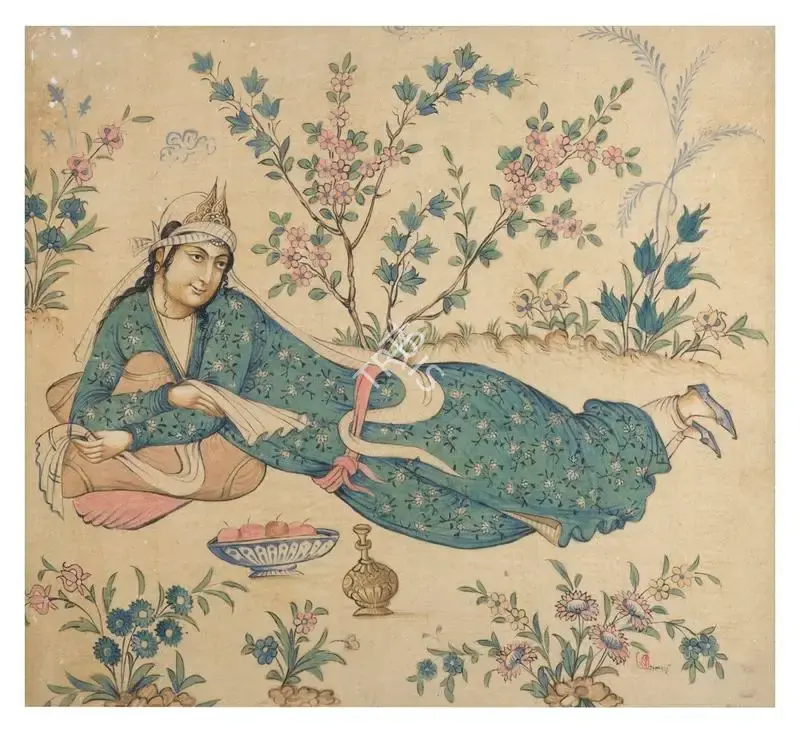 A.K. Haldar (Artist), Untitled (Omar Khayyam Series), Painting