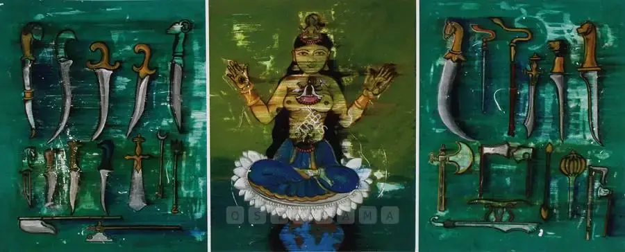 Reena Saini (Artist), Mixed Media On Paper, Painting
