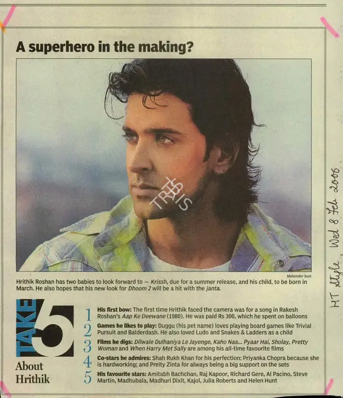 Mahinder Soni (Photographer), A Superhero in The Making, 2006, Newspaper Clipping