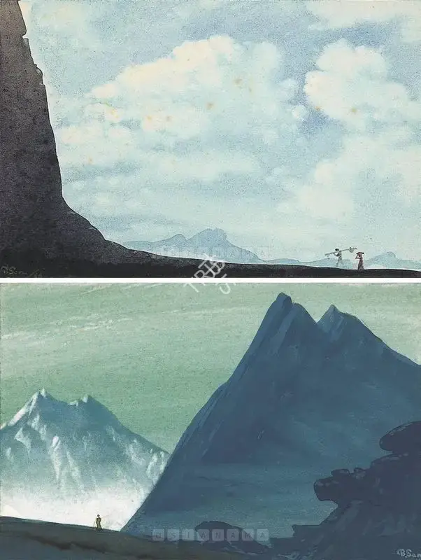 Sen, Bireshwar (Artist). The Realm of Siva, 1966 | Painting, Os.Mum/26.03.04, 2004 · Osian's