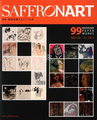 Saffronart (Auction House), 99 Modern Paper Works, 2011, Auction Catalogue