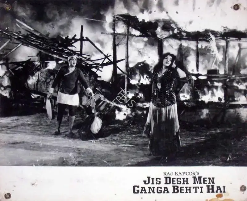 Radhu Karmakar (Cinematographer), Jis Desh Men Ganga Behti Hai, 1960, Lobby Card