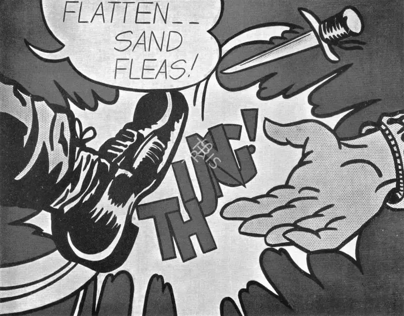 Roy Lichtenstein (Artist), Flatten-Sand Fleas, 1962, Painting