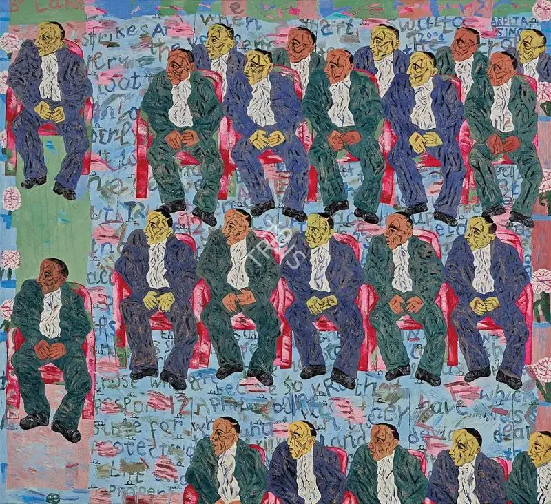 Arpita Singh (Artist), Watching, 2004, Painting