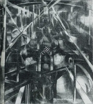 Joseph Stella (Artist), Brooklyn Bridge, 1917, Painting