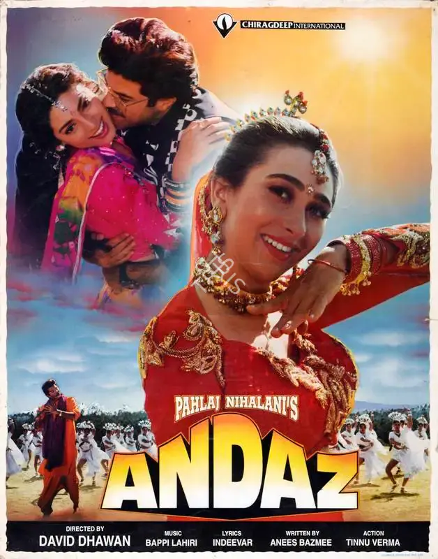Siba Mishra (Cinematographer), Andaz, 1994, Lobby Card